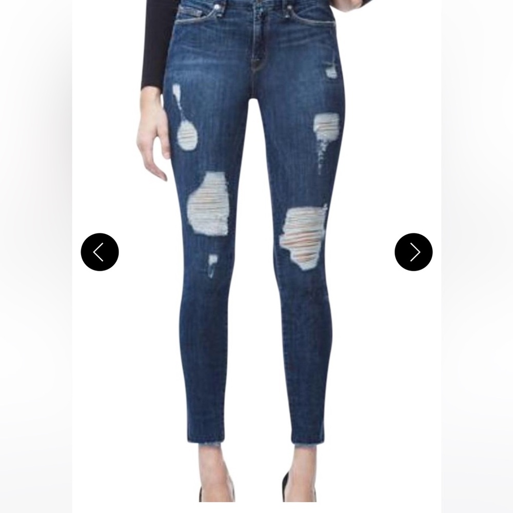 Good American Good Legs Distressed Skinny Jeans